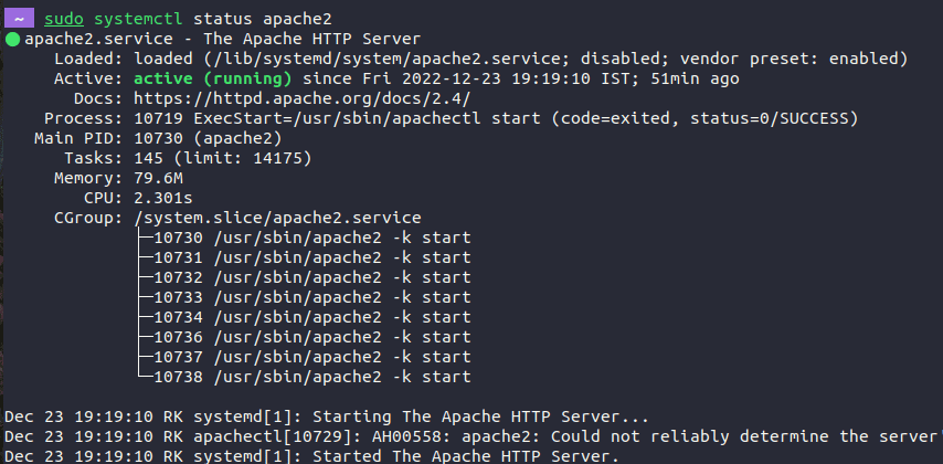 How To Start Apache Server In Ubuntu