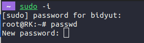 how to change root password in ubuntu